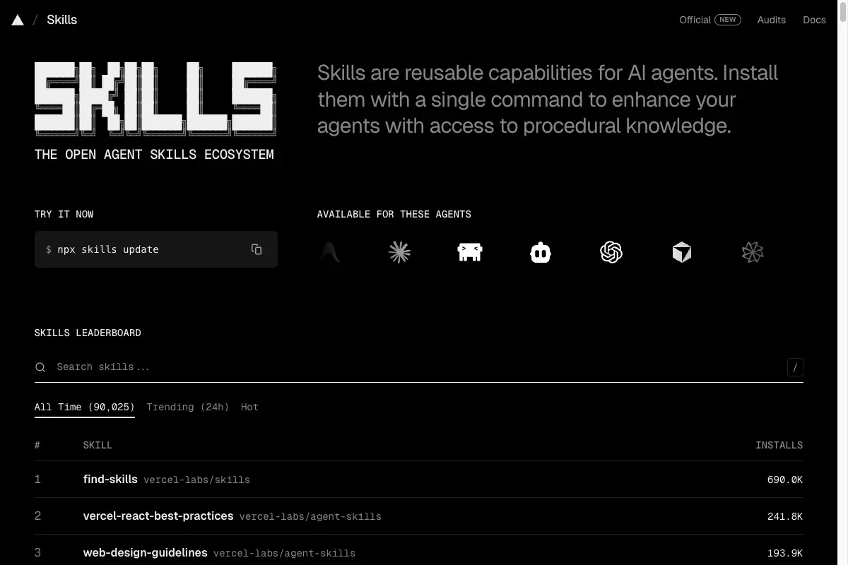 skills.sh: Das zentrale Verzeichnis für Claude Code Skills